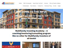 Tablet Screenshot of multifamilyinvestingacademy.com